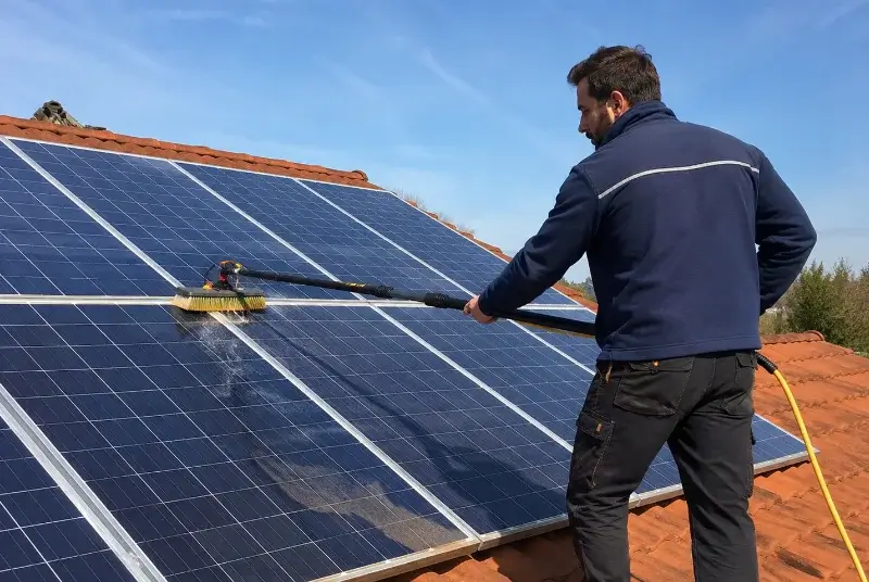 Nettoyage et entretien de panneaux solaires à Grand-Auverné